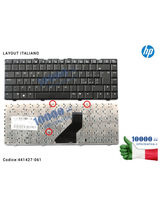 Tastiera Italiana HP Pavilion DV6000 DV6100 DV6200 DV6500 DV6700 441427-061 431414-061 441426-001 441427-061 9J.N8682.E0E AEAT1I
