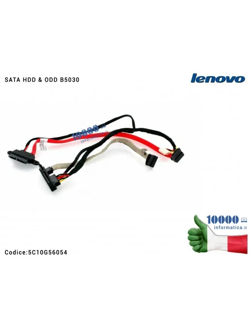 5C10G56054 Cavo Connettore Hard Disk SATA HDD & ODD B5030 LENOVO B50-30 B50-35 (Touch) All-in-One (F0AU) SPM10524081103 5C10G...