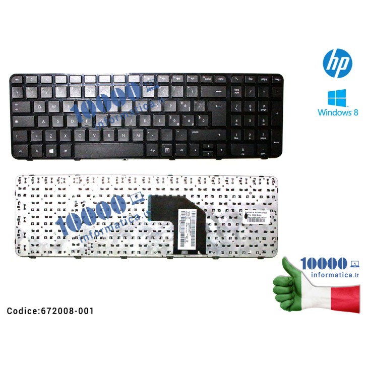 Tastiera Italiana HP Pavilion G6-2000 G6-2100 697452-061 699497-061 306IT AER36I01010 AER36I00110 V132446AK2 MP-11M86I0-920