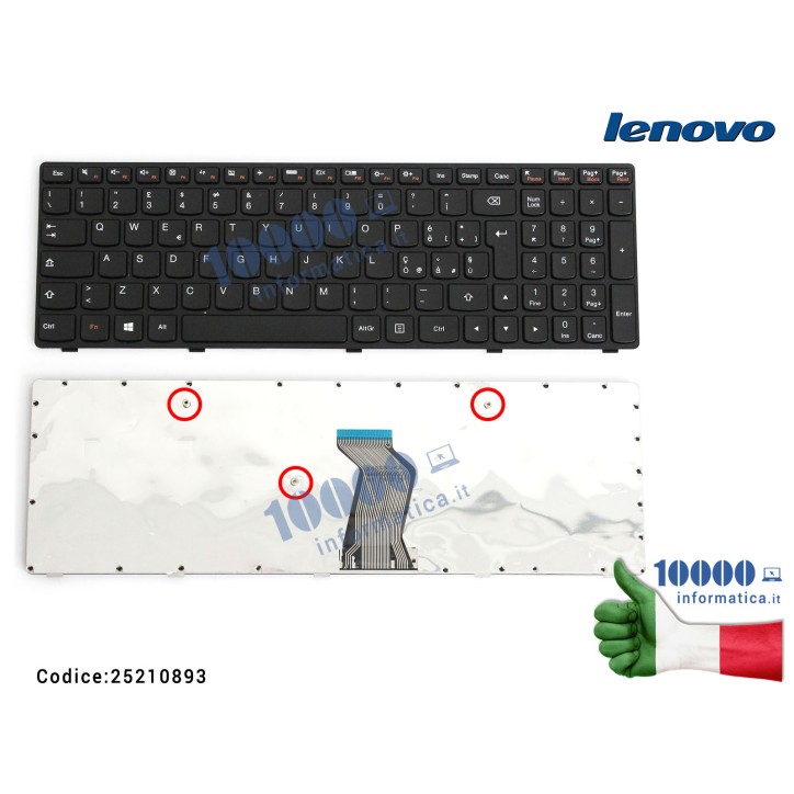 Tastiera Italiana LENOVO G500 G505 G505A G510 G700 G710 25210923MP-12P8 V117020ZK1-IT MP-12P86I0-686