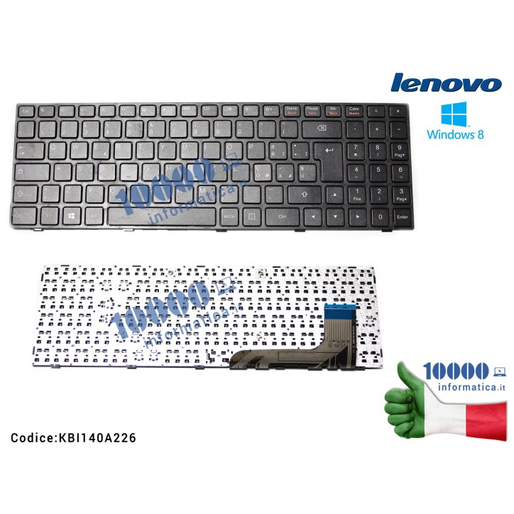 Tastiera Italiana LENOVO IdeaPad 100-15IBY 100-15 B50-10 [LOGO WINDOWS 8]