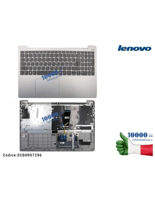 5CB0R07296 Tastiera Italiana Completa di Top Case Superiore LENOVO [Platinium Grey] IdeaPad 330S-15IKB (81F5) 5CB0R07296