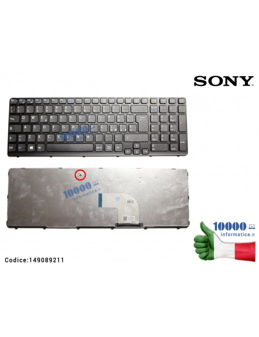 Tastiera Italiana SONY SVE15 SVE151 SVE152 (NERA) 149031951 V133846AS1 149089211IT Keyboard ITA