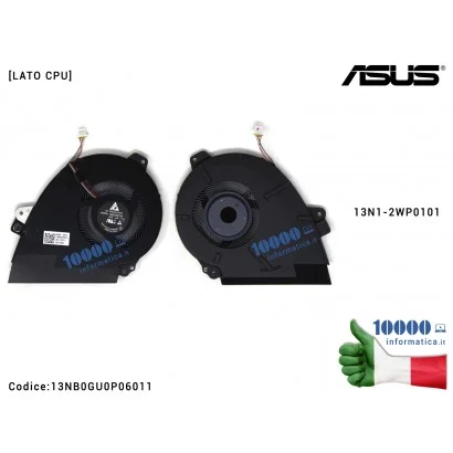 13NB0GU0P06011 Ventola di Raffreddamento Fan CPU ASUS ROG Zephyrus GX501 GX501V GX501VI GX501VIK GX501VSK 13N1-2WP0101 13NB0G...