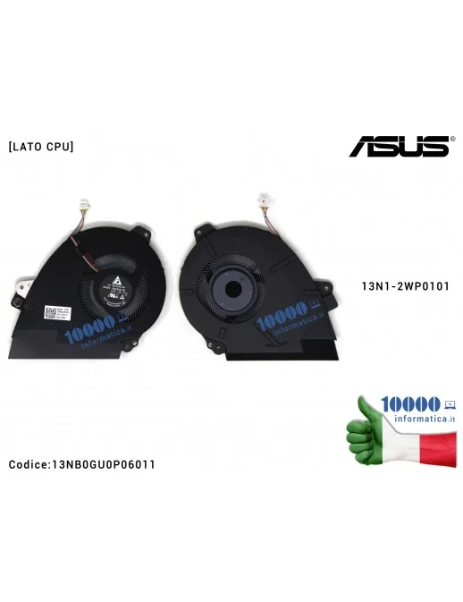 13NB0GU0P06011 Ventola di Raffreddamento Fan CPU ASUS ROG Zephyrus GX501 GX501V GX501VI GX501VIK GX501VSK 13N1-2WP0101 13NB0G...