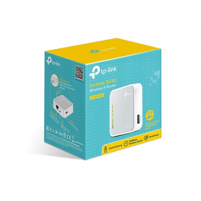TP-Link TL-MR3020 Router Wireless Portatile 3G/4G, 5 Modalità Operative: Router / Router 3G 4G / Router WISP / AP / Ripetitore, 