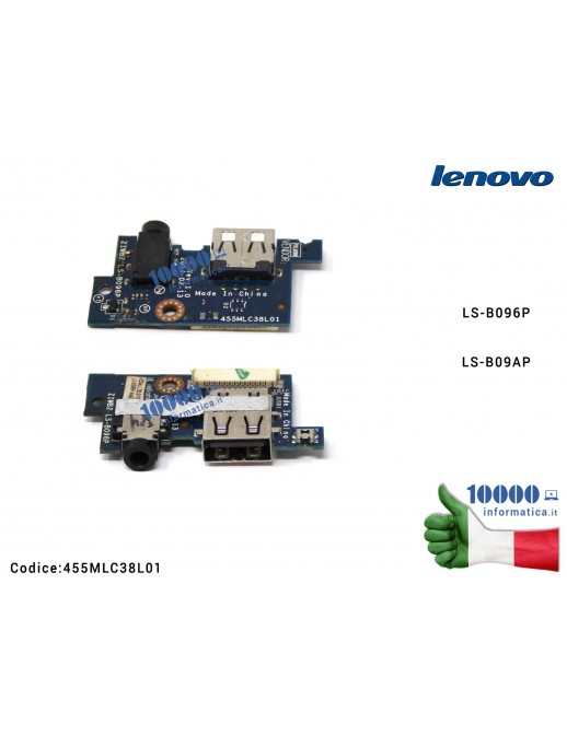 USB Board LENOVO IdeaPad B50-70 B50-80 B50-30 B40-45 B40-70 305-15IBD 305-15IBY LS-B096P LS-B09AP 455MLC38L01