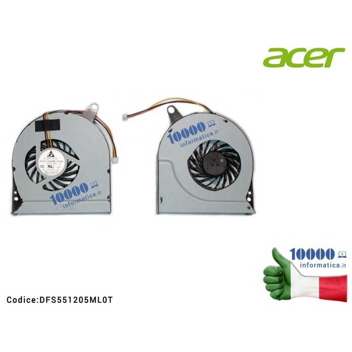 Ventola di Raffreddamento Fan CPU ACER Aspire V3 V3-731 V3-731G V3-771 V3-771G Ventola di Raffreddamento Fan CPU ACER Aspire V3 V3-731 V3-731G V3-771 V3-771G