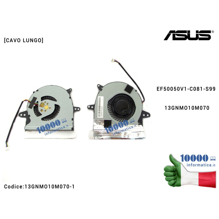 Ventola di Raffreddamento Fan CPU ASUS F501U X501U EF50050V1-C081-S99 13GNMO10M070