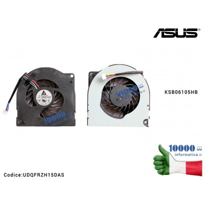 Ventola di Raffreddamento Fan CPU ASUS K72F K72JR K72JK K72JT K72JU KSB06105HB UDQFRZH15DAS