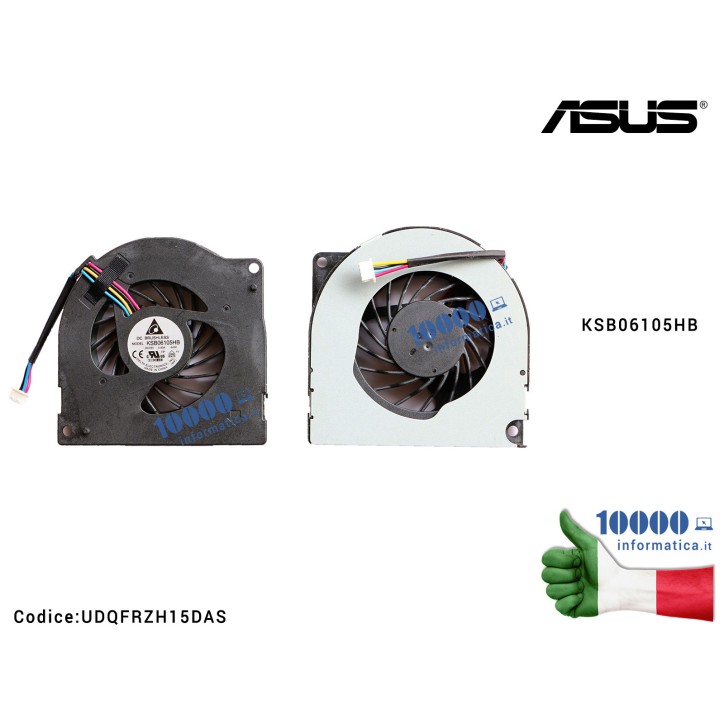 Ventola di Raffreddamento Fan CPU ASUS K72F K72JR K72JK K72JT K72JU KSB06105HB UDQFRZH15DAS Ventola di Raffreddamento Fan CPU ASUS K72F K72JR K72JK K72JT K72JU KSB06105HB UDQFRZH15DAS