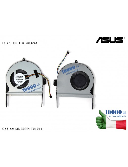 Ventola di Raffreddamento Fan CPU ASUS VivoBook Pro N552 N552V N552VW N552VX EG75070S1-C130-S9A
