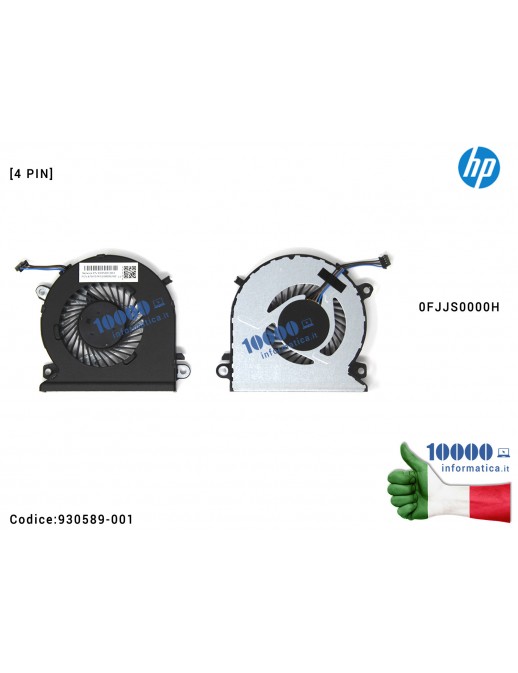 Ventola di Raffreddamento Fan CPU HP Pavilion 15-CB 15T-CB 15-CB000 [4 PIN] 926875-001 926876-001 930589-001 930615-001 0FJJS000
