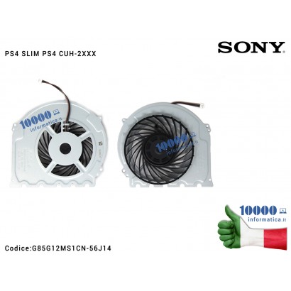 Ventola di Raffreddamento Fan CPU SONY PlayStation 4 PS4 SLIM CUH-2XXX DC 12V 1.30A G85G12MS1CN-56J14