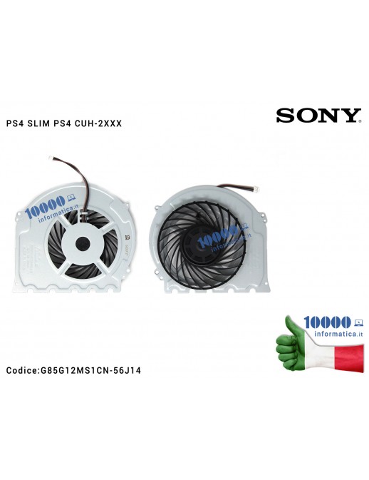 Ventola di Raffreddamento Fan CPU SONY PlayStation 4 PS4 SLIM CUH-2XXX DC 12V 1.30A G85G12MS1CN-56J14