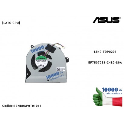 Ventola di Raffreddamento Fan GPU ASUS ROG Strix GL502VT GL502V 13N0-TDP0201EF75070S1-C480-S9A