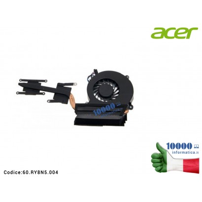 Ventola Fan CPU + Dissipatore Heatsink ACER Aspire M3-580 M3-580G M3-581G M3-581PT M3-581PTG M3-581T M3-581TG