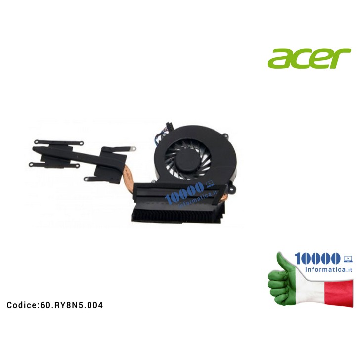 Ventola Fan CPU + Dissipatore Heatsink ACER Aspire M3-580 M3-580G M3-581G M3-581PT M3-581PTG M3-581T M3-581TG Ventola Fan CPU + Dissipatore Heatsink ACER Aspire M3-580 M3-580G M3-581G M3-581PT M3-581PTG M3-581T M3-581TG