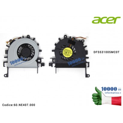 Ventola Fan CPU ACER Aspire 4339 4250 4253 4552 4552G 4739 4749Z 4749ZG eMachines D529 D729 D729Z DFS531005MC0T FB15