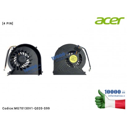 Ventola Fan CPU ACER Aspire 7740 7740Z 7740G MG70130V1-Q020-S99