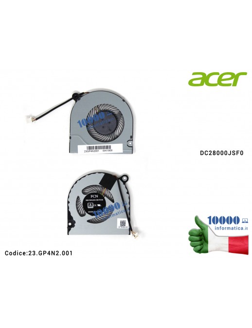Ventola Fan CPU ACER Aspire A315-55KG A315-56 A315-57G A317-32 Ventola Fan CPU ACER Aspire A315-33 A315-41 A315-41G A315-53 A315