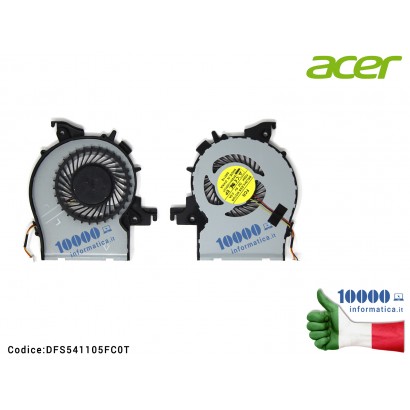 Ventola Fan CPU ACER Aspire E14 ES1-411 ES1-431 [3 PIN] DFS541105FC0T