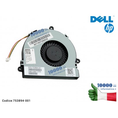 Ventola Fan CPU HP 15-G 14-G 14-S 14-R TPN-C116 TPN-C125 15-G000 15-G100 15-G200 15-R000 15-R100 240 G3 245 G3 250 G3 DELL Inspi