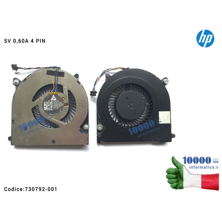 Ventola Fan CPU HP EliteBook 840 G1 850 G1 740 G1 ZBook 14 840 G2 850 G2 740 G2  730792-001