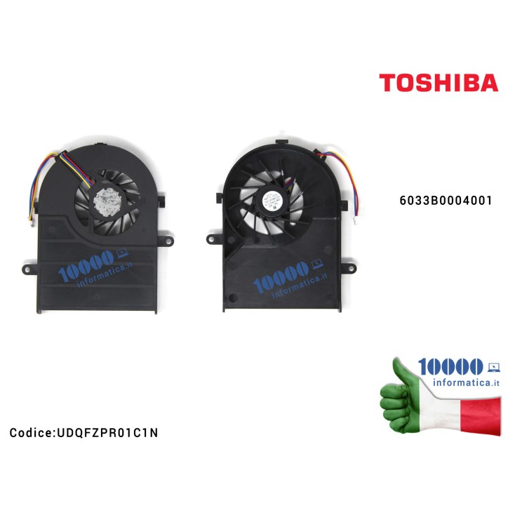 Ventola Fan CPU TOSHIBA Satellite A100 UDQFZPR01C1N 6033B0004001