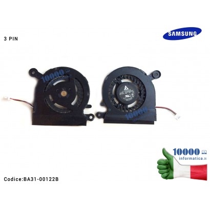Ventola Fan SAMSUNG NP900 NP930S3G NP900X3C 900X3D 900X3E 900X3F NP915S3G NP905S3G NP910S3G [3 PIN] DFS150005000T KDB0505HC