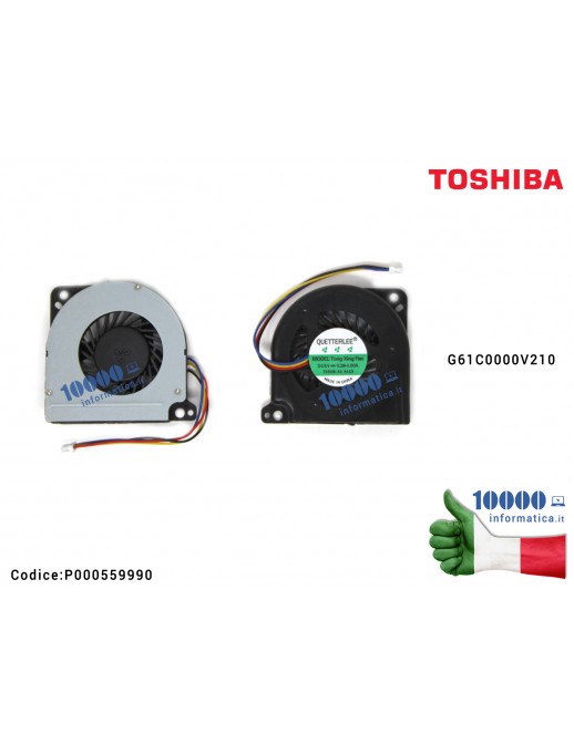 Ventola Fan TOSHIBA Portege R700 R705 R800 R830 R835 R930 R930 (4 PIN) G61C0000V210