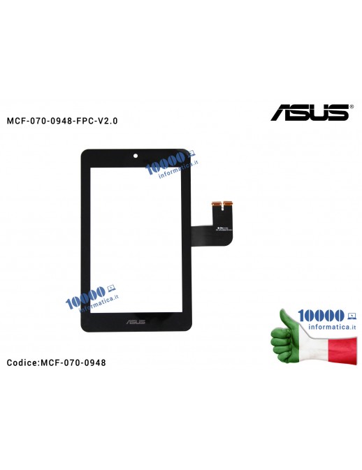 Vetro Touch Screen ASUS MeMO Pad HD 7'' ME173 ME173X (K00B) (K00U) MCF-070-0948-FPC-V2.0