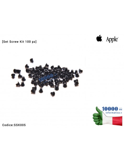 Viti Alloggiamento Tastiera Apple Macbook A1398 A1502 A1425 A1369 A1370 100 PCS Viti Tastiera APPLE MacBook A1398 A1502 A1425 A1