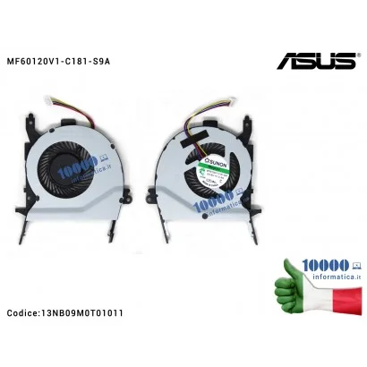 Ventola Fan Cooling CPU per Notebook ASUS X556UR p/n 13NB09M0T01011 Ventola Fan CPU ASUS X556 X556U X456 X456U FL5900 FL5900L EF