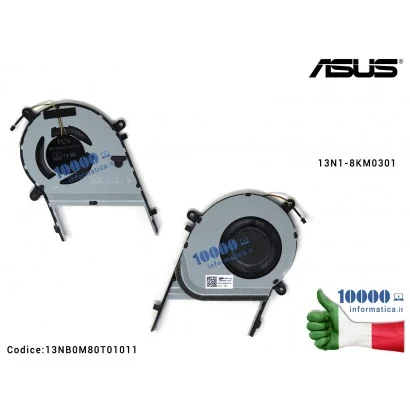 13NB0M80T01011 Ventola Fan CPU ASUS ZenBook Flip 15 UX562 UX562F UX562FA UX562FD UX562FDX 13N1-8KM0301 13NB0M80T01011