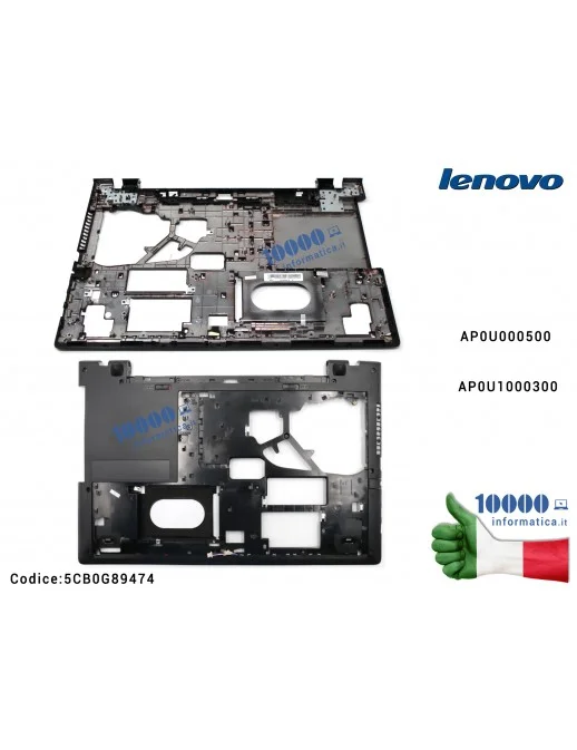 5CB0G89474 Bottom Case Scocca Inferiore [NERO] LENOVO IdeaPad G70 G70-70 G70-80 B70 B70-70 Z70 AP0U000500 5CB0G89474 AP0U1000...