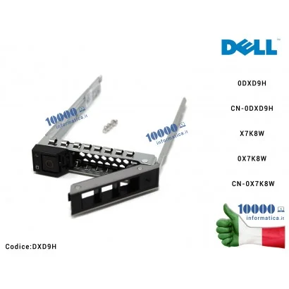 DXD9H Caddy Tray Hard Disk Drive per DELL PowerEdge Server [2,5"] R440 R540 R640 R740 R740xd R940 T440 T640 SFF 2.5" Hot Swap...