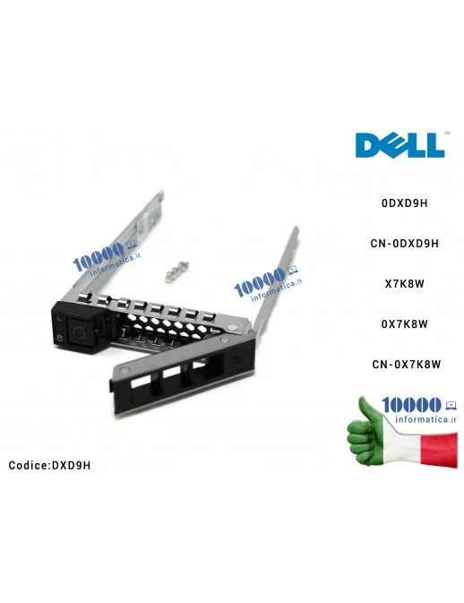 DXD9H Caddy Tray Hard Disk Drive per DELL PowerEdge Server [2,5"] R440 R540 R640 R740 R740xd R940 T440 T640 SFF 2.5" Hot Swap...