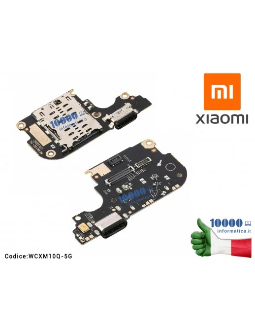 WCXM10Q-5G Scheda Board Connettore Ricarica XIAOMI Mi 10 Lite 5G Charging Port Board WCXM10Q-5G CTK2012C