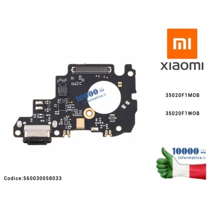 560030058033 Scheda Board Connettore Ricarica XIAOMI Mi 9 (M1902F1G) Charging Port Board 35020F1MOB 35020F1WOB 560030058033
