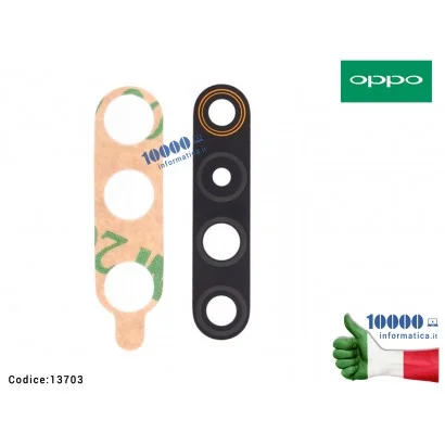 13703 Vetro Fotocamera Posteriore OPPO Realme X50 5G + Adesivo Back Camera Lens