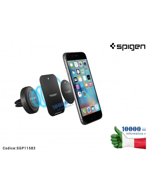 SGP11583 Supporto Magnetico Auto Universale per Smartphone SPIGEN A200 Magnetic Air Vent Car Mount