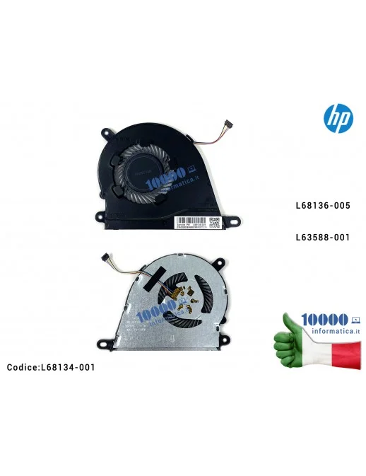 L68134-001 Fan CPU HP 15-DY 15s-eq15s-eq0019nl - L68134-001 Ventola Fan CPU HP 15-DY 15s-eq15s-eq0019nl - L68134-001 Ventola ...