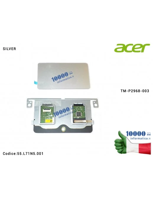 55.L71N5.001 Touchpad ACER Tablet Switch 10 SW5-012 SW5-012P SW5-015 (SILVER) TM-P2968-003 55.L71N5.002