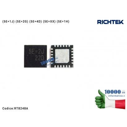 RT8248A IC Chip RICHTEK Mosfet RT8248AGQW RT8248A RT8248 (5E-1J) (5E-2G) (5E-4D) (5E-XX) (5E-1H) QFN-20 Complete DDR Memory P...