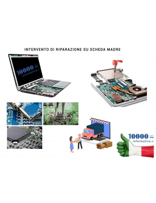 13000 Sostituzione Componenti SMD Mosfet IC Chip su Scheda Madre Notebook - Intervento di Riparazione presso il Laboratorio 1...