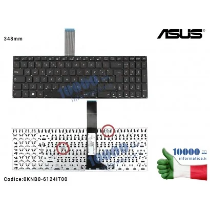 0KNB0-6124IT00 Tastiera Italiana ASUS X501 X501A X501U F501 F501A F501U (NO FRAME) (FLAT LUNGO) 0KNB0-6101IT00 0KNB0-6122IT0Q...
