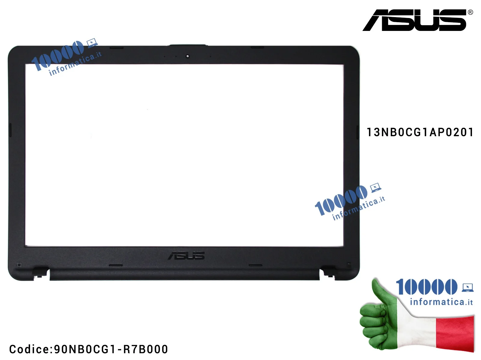 90NB0CG1-R7B000 Cornice Display Bezel LCD ASUS VivoBook X540 X543 X540L X540LJ X540LA X540S X540SC X543U X543UA X540SA X541 F...