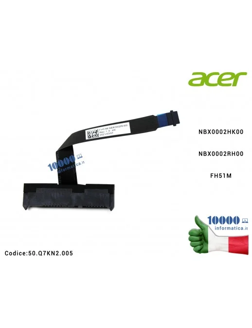 50.Q7KN2.005 Cavo Hard Disk FFC HDD ACER Nitro AN515-44 AN515-55 AN517-52 AN517-55 NBX0002HK00 NBX0002RH00 FH51M 50Q7KN2005 5...