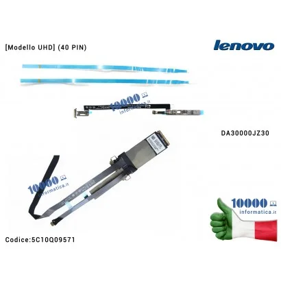 5C10Q09571 Cavo Flat LCD LENOVO Yoga 920-13IKB (80Y8) [Modello UHD] (40 PIN) DA30000JZ30 5C10Q09571 80Y8S00000 80Y70010US
